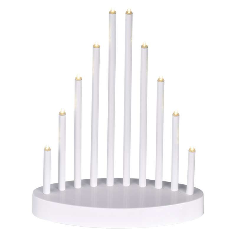 EMOS DCAW01 LED Kandelaar - 24.5cm - Warm Wit - Wit