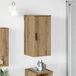 Maison Exclusive - Armoire de salle de bain exclusive en chêne massif, dimensions : 30 x 31,5 x 61 cm