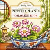 Potted Plants Coloring Book for Adults