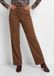 GOLDNER Broek VERA in suède-look - camel - Maat 52