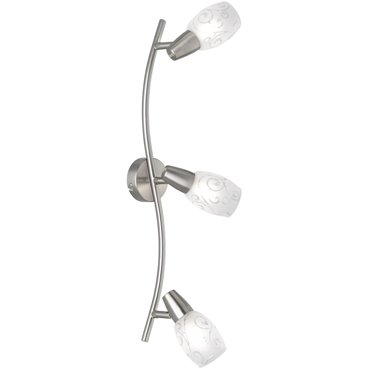 BES LED LED Plafondspot - Plafondverlichting - Trion Kalora - E14 Fitting - 3-lichts - Rond - Mat Nikkel - Aluminium