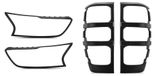 Merkloos Ford Ranger 2016-2019 Mat Zwarte Lichtbeschermers