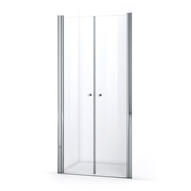 Maxaro Douchedeur Zircon Comfort 90cm Pendeldeur Helder Chroom