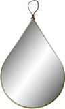 Item International Item Spiegel Druppel - Goudkleurig - Metaal - 27 x 46 cm - Wandspiegel