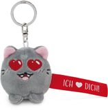 NICI Sleutelhanger kat "I heart you!" rood 5cm