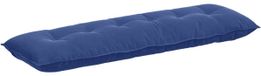 vidaXL Coussin de dossier Bleu police 160 x 50 cm Tissu velours côtelé