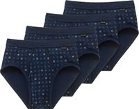 SCHIESSER Slip Marine Geruit Katoen Heren XXL