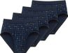 SCHIESSER Slip Marine Geruit Katoen Heren XXL