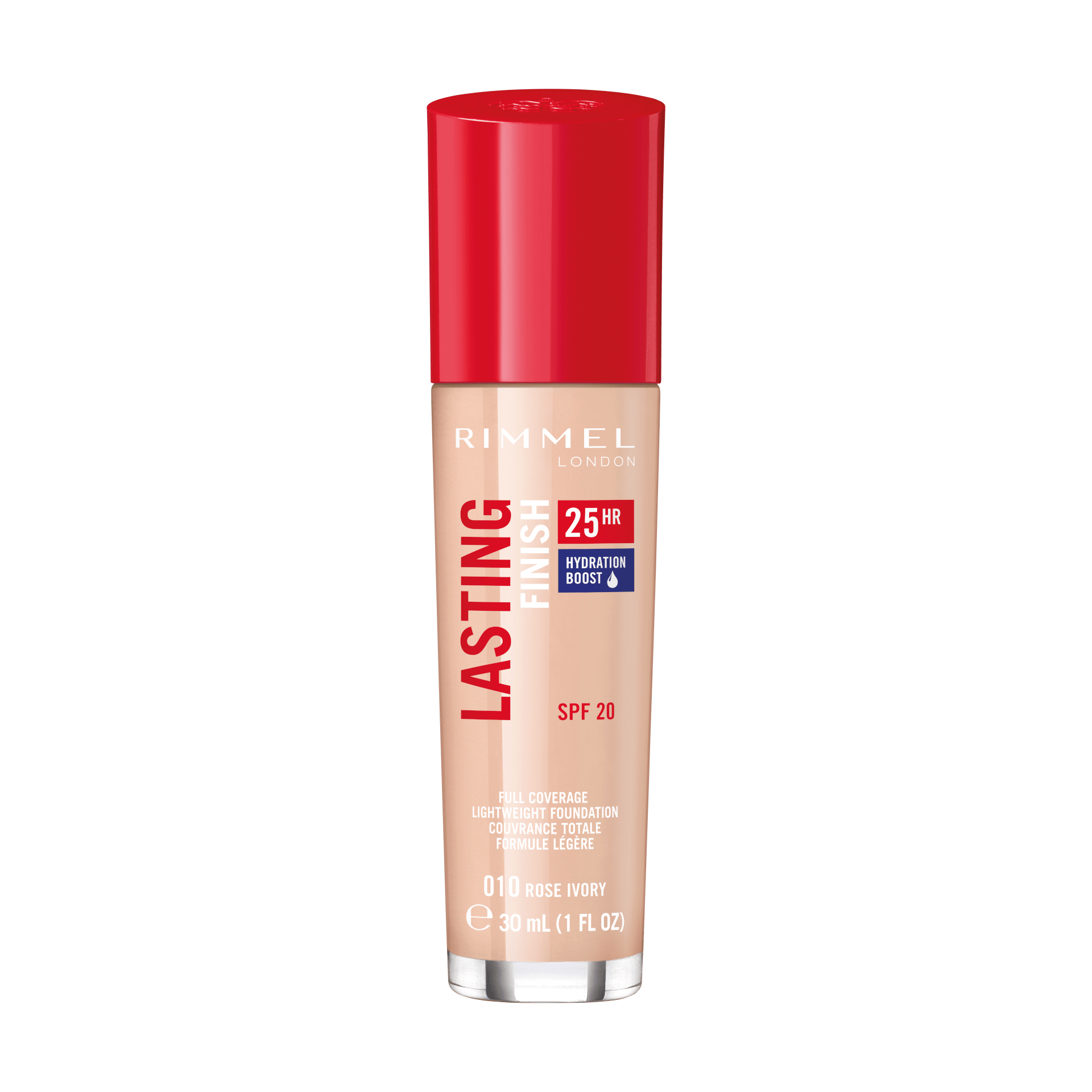 Rimmel Lasting Finish 25 hour foundation infused with Hyaluronic acid