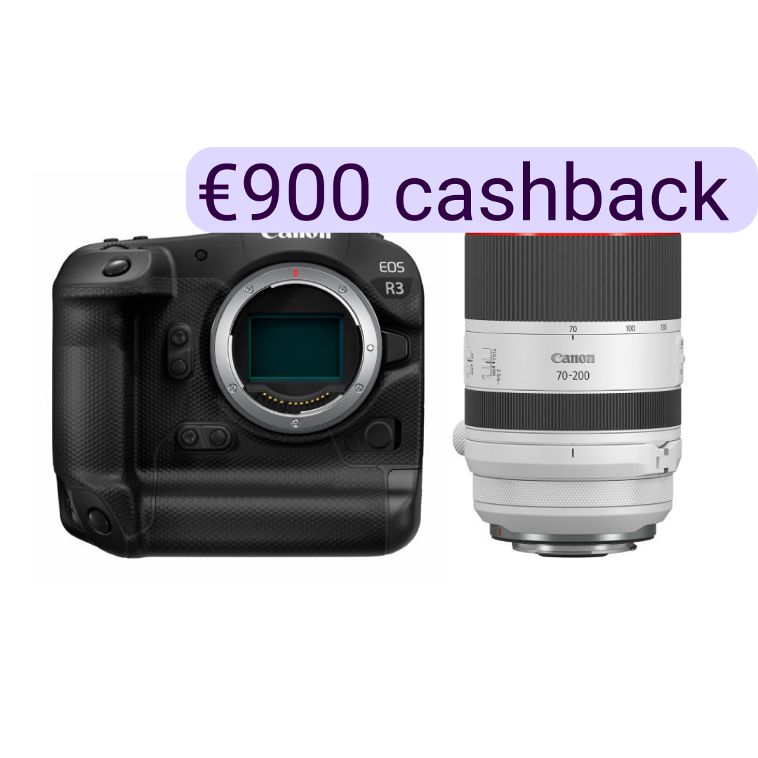 Canon EOS R3 systeemcamera Zwart + RF 70-200mm f/2.8L IS USM