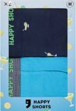 Happy Shorts Boxer Jersey Limoncello Effen Katoen/Elastaan Heren M
