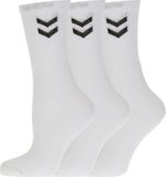 Hummel Basic Sportsokken - Maat 36-40 - Unisex - wit/zwart