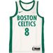 Boscel Débardeur de basketball pour homme NBA Swingman Jersey City Edition 2020 #8 Kemba Walker Blanc/Trèfle