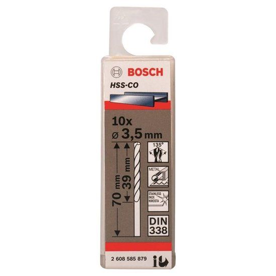 Bosch Metaalboor HSS-Co 3.5mm - 10 stuks