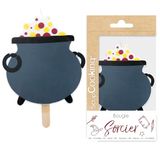 ScrapCooking 0343 XXL tovenaar kaars, grote verjaardagskaars, ketelkaars, tovenaarstaart, decoratie, kaars, feestaccessoires, kinderen, gebak, meisjes, jongens