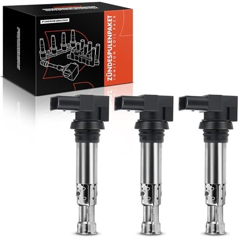 Frankberg 3x Ontstekingsspoel Ontstekingsmodule Compatibel met A1 A2 A3 B.o.r.a Golf IV V VI J.e.t.a III P.a.s.a.t Polo S.h.a.r.a.n T.i.u.a.n Toledo Fabia Octavia Superb II Replacement# 036 905 715