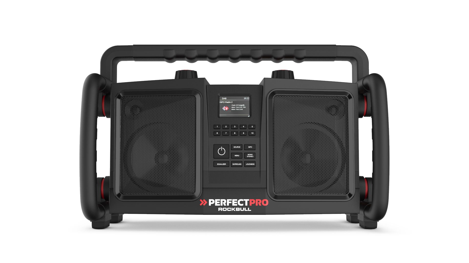 Perfectpro ROCKBULL Draagbare DAB+/FM Radio - Zwart