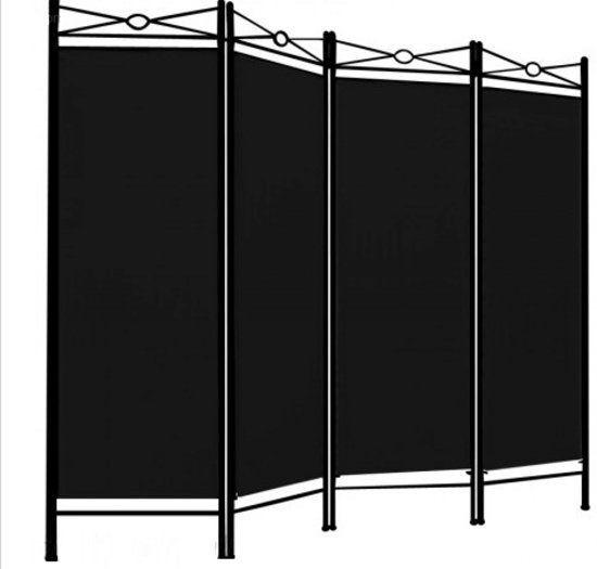 Monzana Kamerscherm - 180cm - x - 163cm - Zwart - Niet volledig inklapbaar