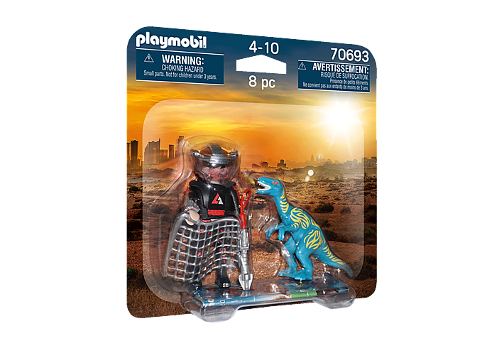 Playmobil 70693 Duo Pack Velociraptor Vs. Stroper - Speelgoedfiguren kinderen