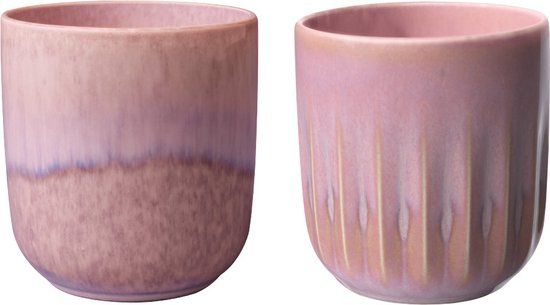 like. by Villeroy & Boch Perlemor Coral Mok - Set van 2 - Roze