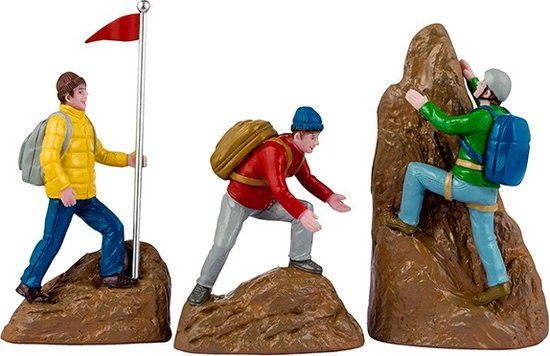 Lemax - Rock Climbers - Set van 3 - Polyresin - 9.80 cm
