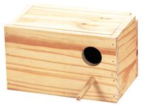 Arquivet Nestkast van hout voor vogels, agapornis, vogelhuis, nest voor vogels, 23 x 14 x 14 cm