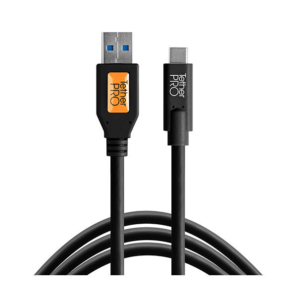 Tether Tools TetherPro USB 3.0 to USB-C 4 6m zwart