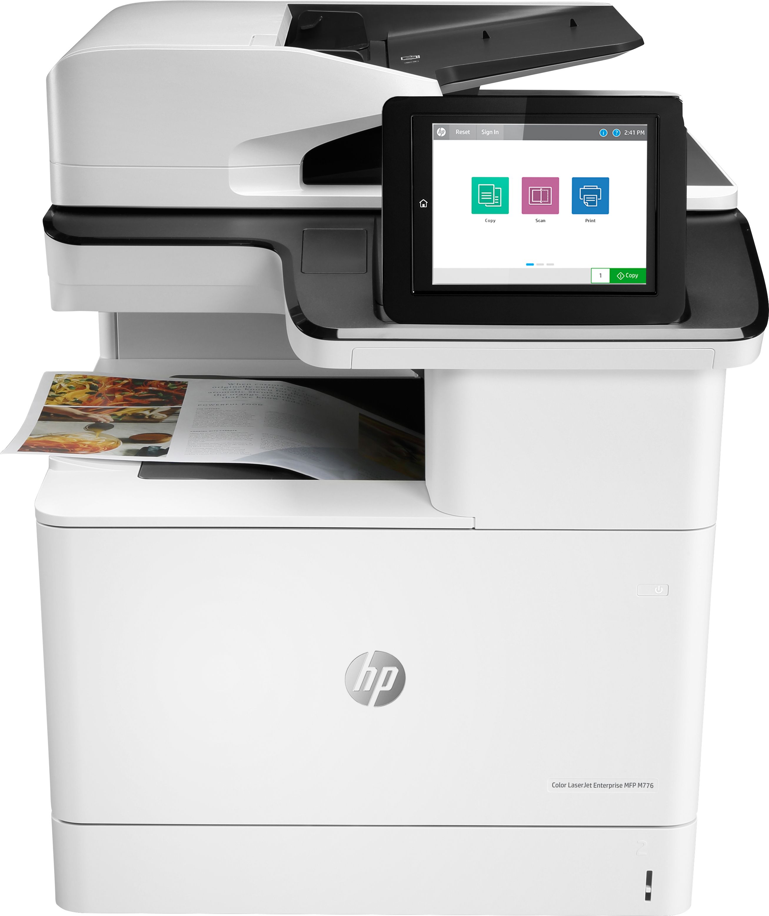 HP Color LaserJet Enterprise MFP M776dn - Multifunctionele Printer - Kleur - Laser - A3 - 46 ppm - Duplex - USB/LAN
