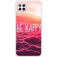 P40 Lite Be Happy nuage Bedrukt siliconen hoesje