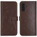 Selencia Echt Lederen Bookcase voor Samsung Galaxy A13 (5G) / A04s - Bruin - Flip Case met Pasjeshouder