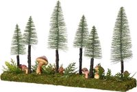 Everlands Mushroom tafelstuk l11b31h50 cm groen kerst