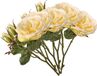 Top Art Kunstbloem roos Little Joy - 5x - geel - 38 cm