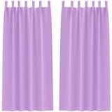 vidaXL Rideaux occultants à œillets 2 pièces Violet 260 x 140 cm Polyester