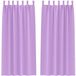 vidaXL Rideaux occultants à œillets 2 pièces Violet 260 x 140 cm Polyester