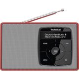 TechniSat DIGITRADIO 2 Draagbare DAB+/FM-radio met accu, rood/zilver