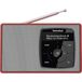 TechniSat DIGITRADIO 2 Draagbare DAB+/FM-radio met accu, rood/zilver