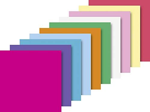 Heyda 204875520 vouwbladen uni 20 x 20 cm 10 kleuren gesorteerd