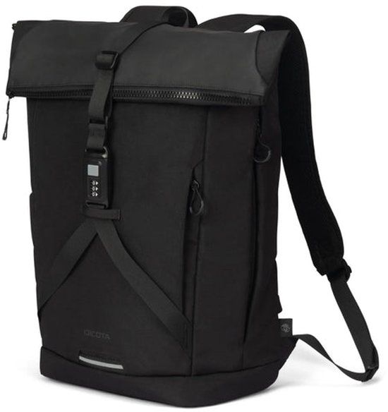 Dicota Commuter Rugzak Zwart Polyester 26L Inclusief laptopvak 45x32x13cm