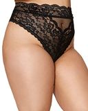 DreamgirlDreamgirl (All) Dreamgirl High Waisted Lace Panty black 2X