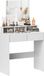 HOMCOM Kaptafel 75x38x135cm Spaanplaat Wit