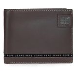 Pepe Jeans Tape Horizontale portemonnee met portemonnee, bruin, 11 x 8 x 1 cm, leer van Joumma Bags