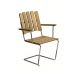 Grythyttan Stålmöbler Fauteuil A2 Chêne huilé-structure en acier avec galvanisation à chaud