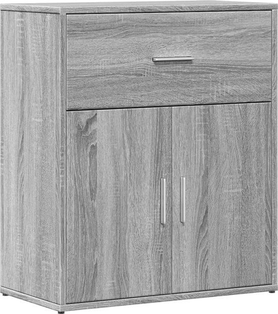 vidaXL Dressoir 60x31x70 cm bewerkt hout grijs sonoma