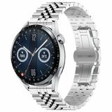 By Qubix Qubix - Stalen band - Zilver - geschikt voor Huawei Watch 5 - 46mm