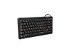 CHERRY Compact-Keyboard G84-4100, Amerikaanse indeling, QWERTY-toetsenbord, bedraad toetsenbord, compact ontwerp, ML-mechanisme, zwart