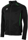 Stanno Stadio Full Zip Top Kinder Zwart/Groen Maat 116
