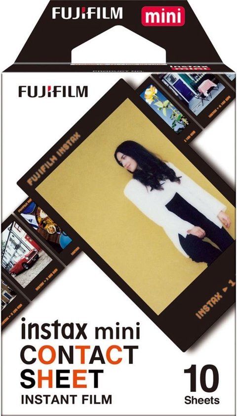 Fujifilm Instax Mini Film - Black - 10 Sheets - Compatible with Instax Mini Cameras