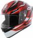 AGV K-1 S Lion Integraalhelm - Zwart/Rood/Wit - Maat XL