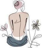 Mauro Ferretti Wandpaneel Lady W/flower 80×1,3×90 cm