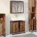 Maison Exclusive - Ensemble d'accessoires de salle de bain, 2 pièces, bois recyclé, 80 x 33 x 60 cm